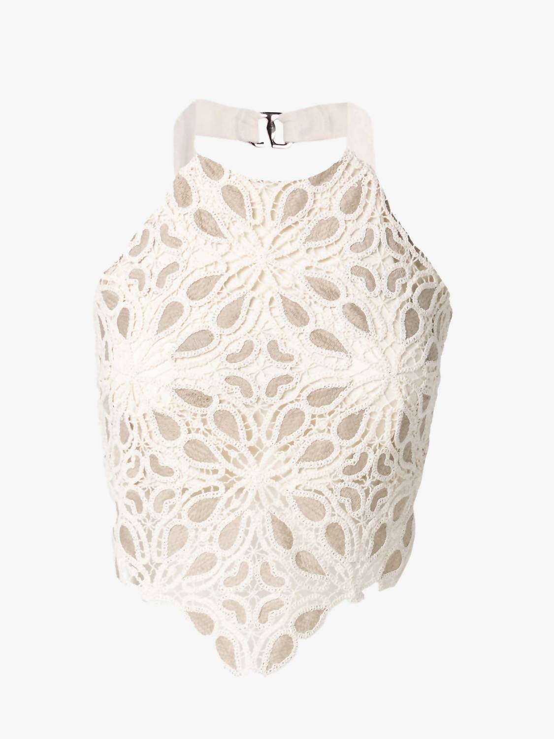 Jbq - Siri Lace Macrame Top