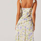 Astr - Rosalina Satin Ruffle Midi Dress