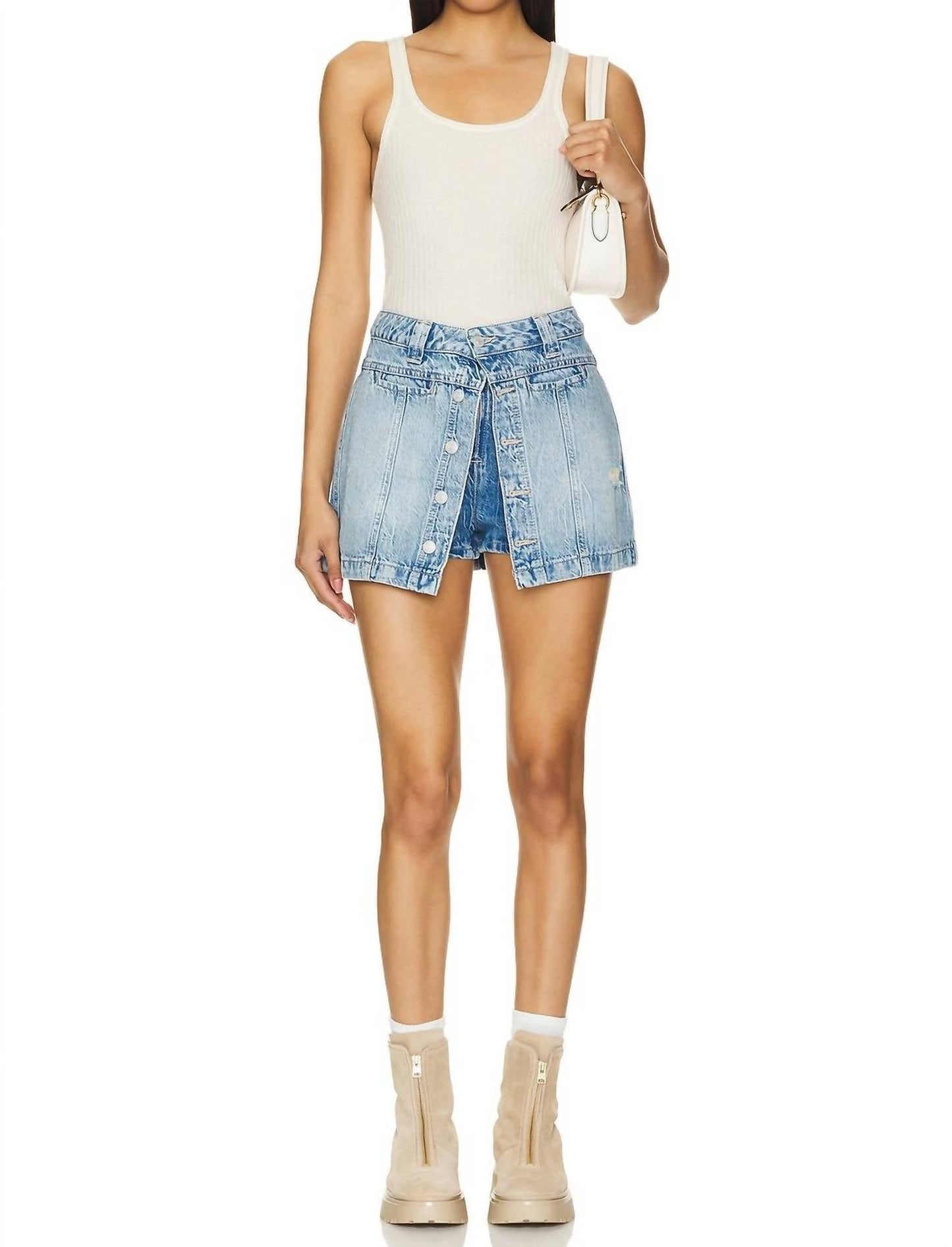 Free People - Midnight Sun Denim Skort