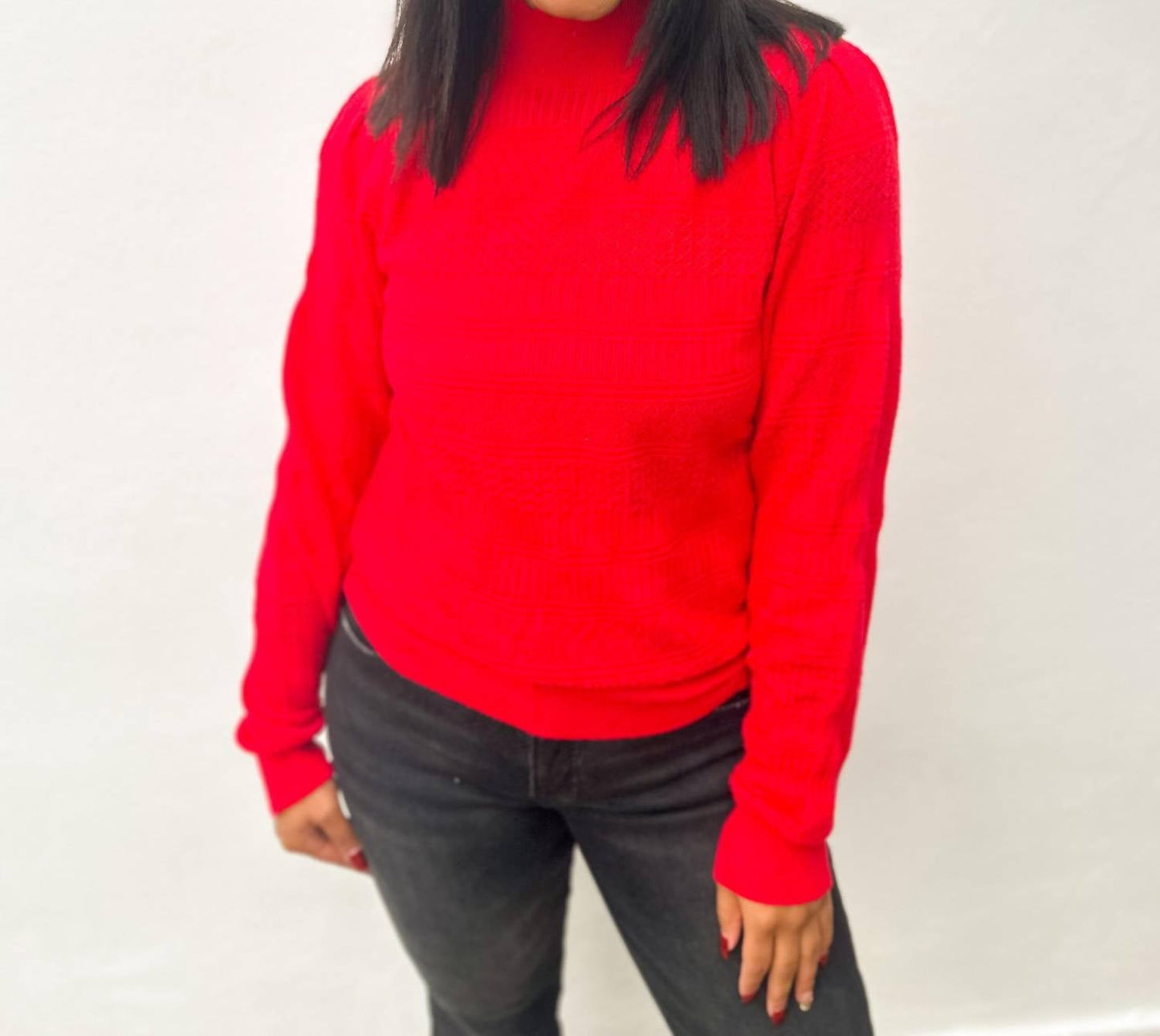 &Merci - Wishes Come True Mock Neck Sweater