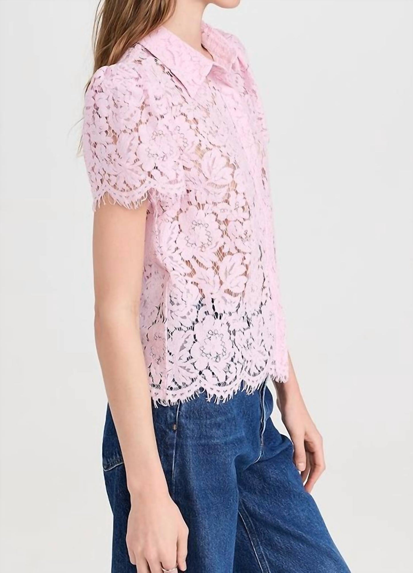 Generation Love - Murphy Lace Button Front Blouse