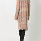 Mystree - Midi Length Distressed Multicolor Yarn Sweater