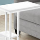 Accent Table, C-Shaped, Marble Look Contemporary & Modern Convenient Design