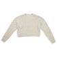 8Apart - Junior Women's Ada Cable Crew Sweater