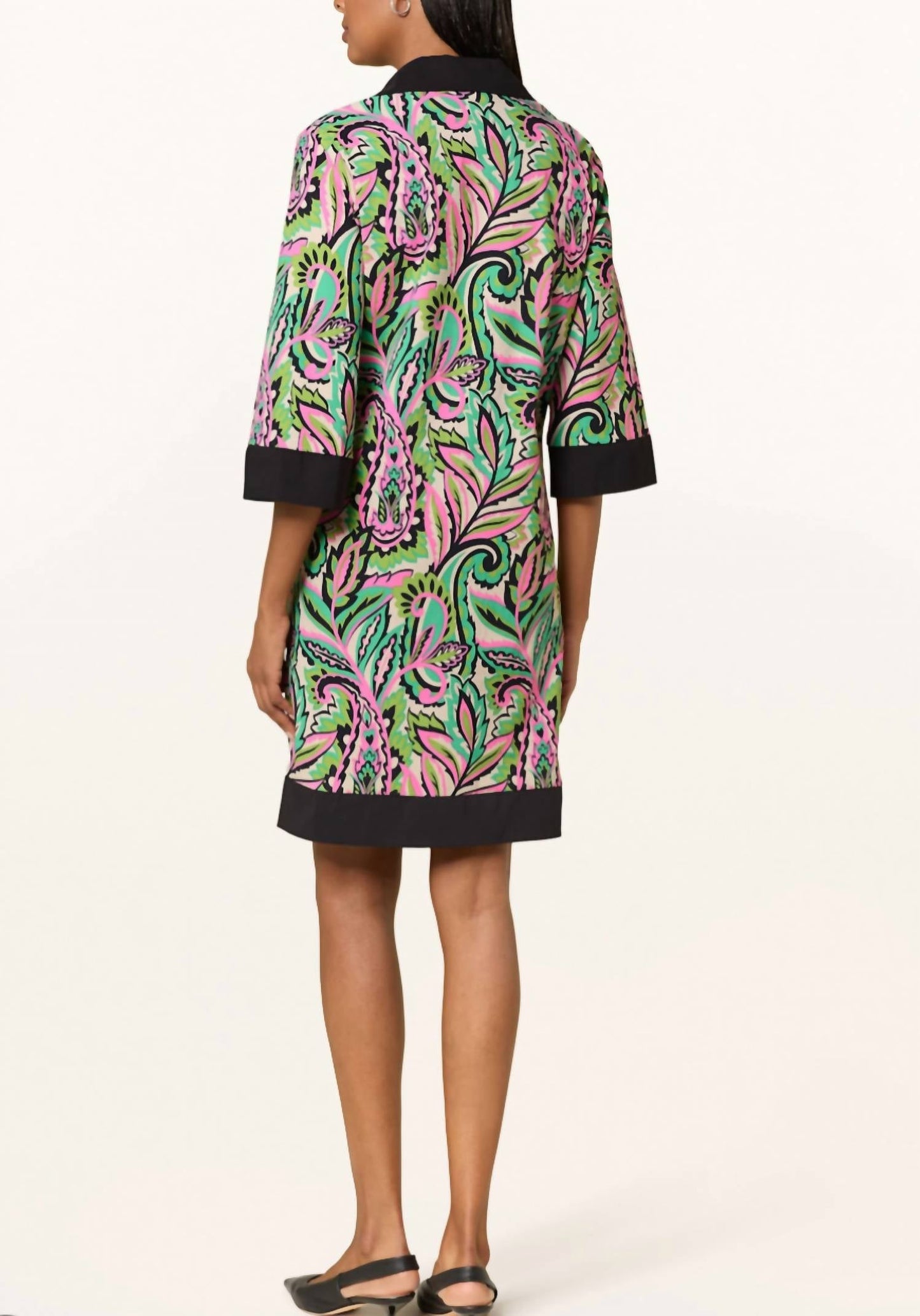 Joseph Ribkoff - Poplin Paisley Print Midi Dress