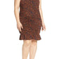 Leith - Plus Size Floral Print Above Knee Ruffle Ruched Strappy Dress