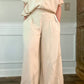 Risen - Linen Mix Ruffle Wide Leg Pants
