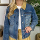 Judy Blue - Barn Corduroy Denim Jacket
