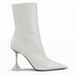 Amina Muaddi - Women's Giorgia Croc Leather Mid-calf Boots