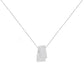 14KT White Gold Diamond Box Pendant Necklace (1 cttw, H-I Color, SI2-I1 Clarity)