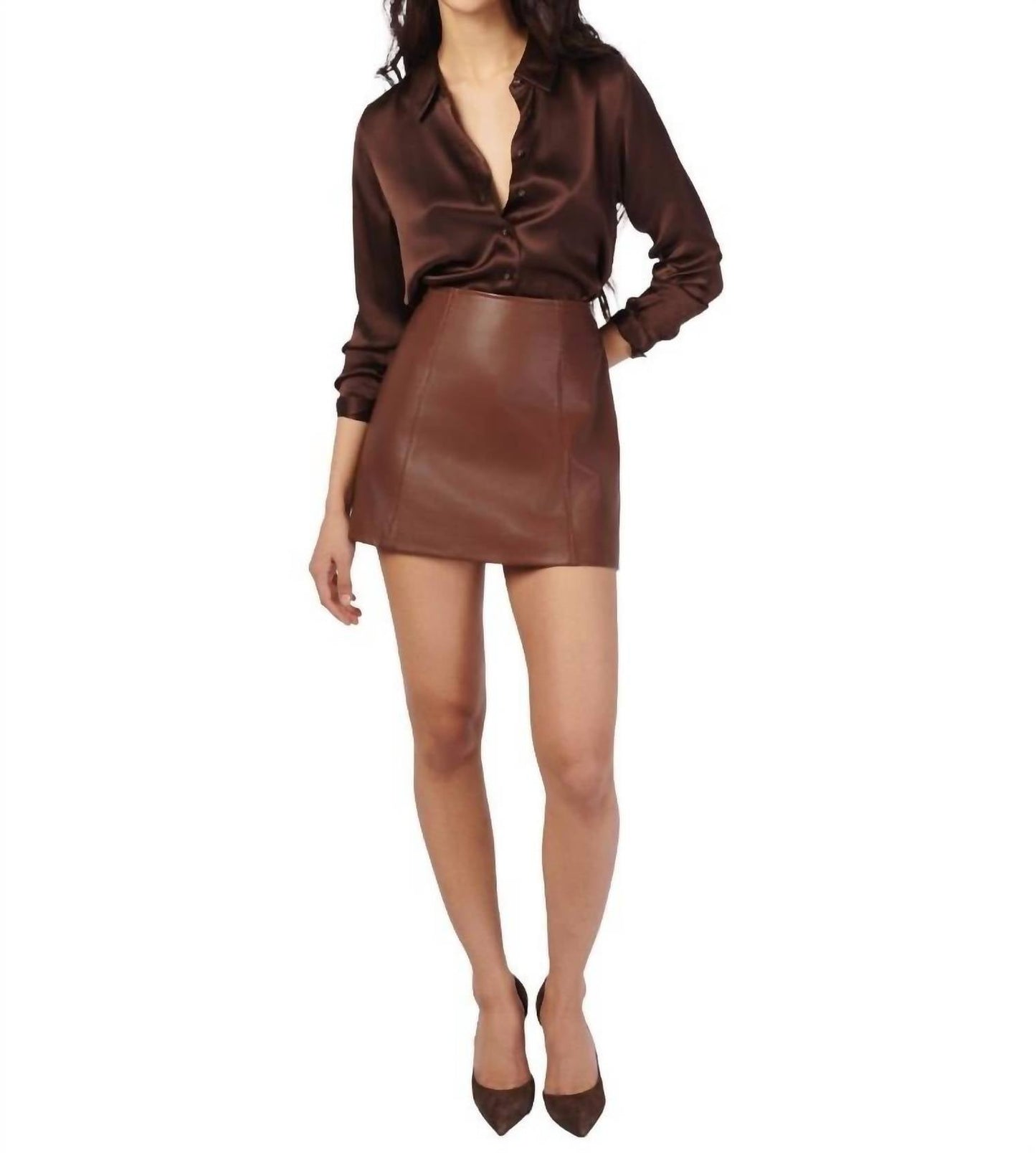 Cami Nyc - Cillian Genuine Leather Mini Skirt