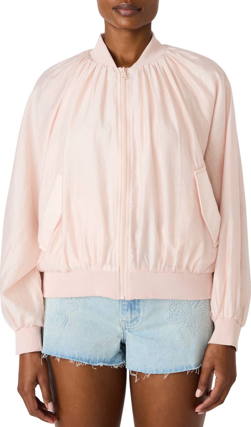 Steve Madden - Bessie Woven Bomber Jacket