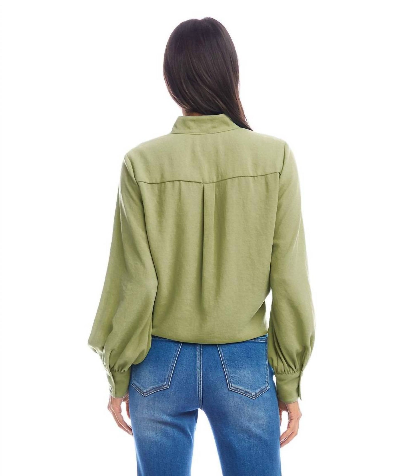 Karen Kane - Long Sleeve Tie-Front Top