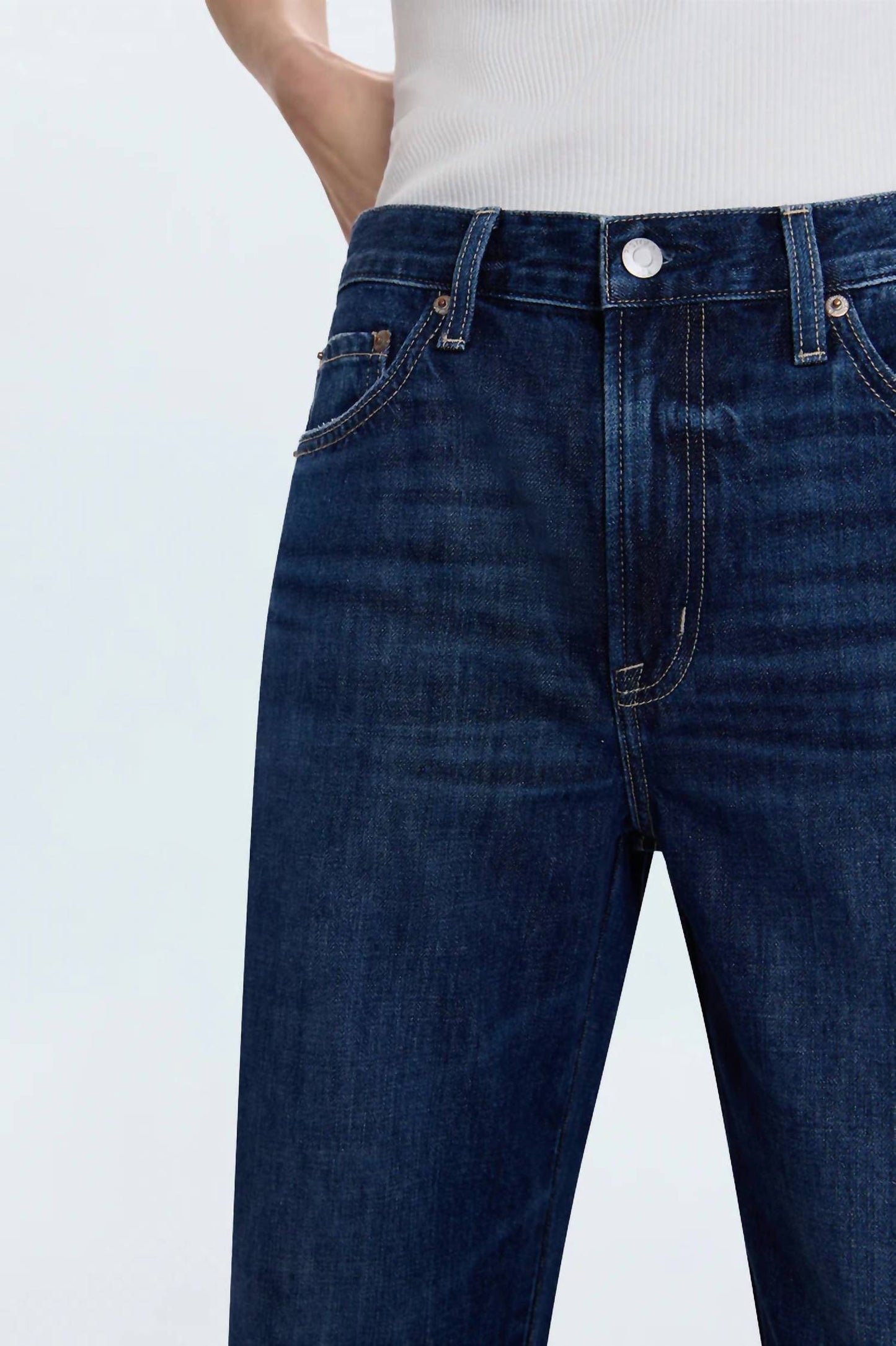 Pistola - Women's Kacey Mid Rise Cuffed Boyfriend Jeans