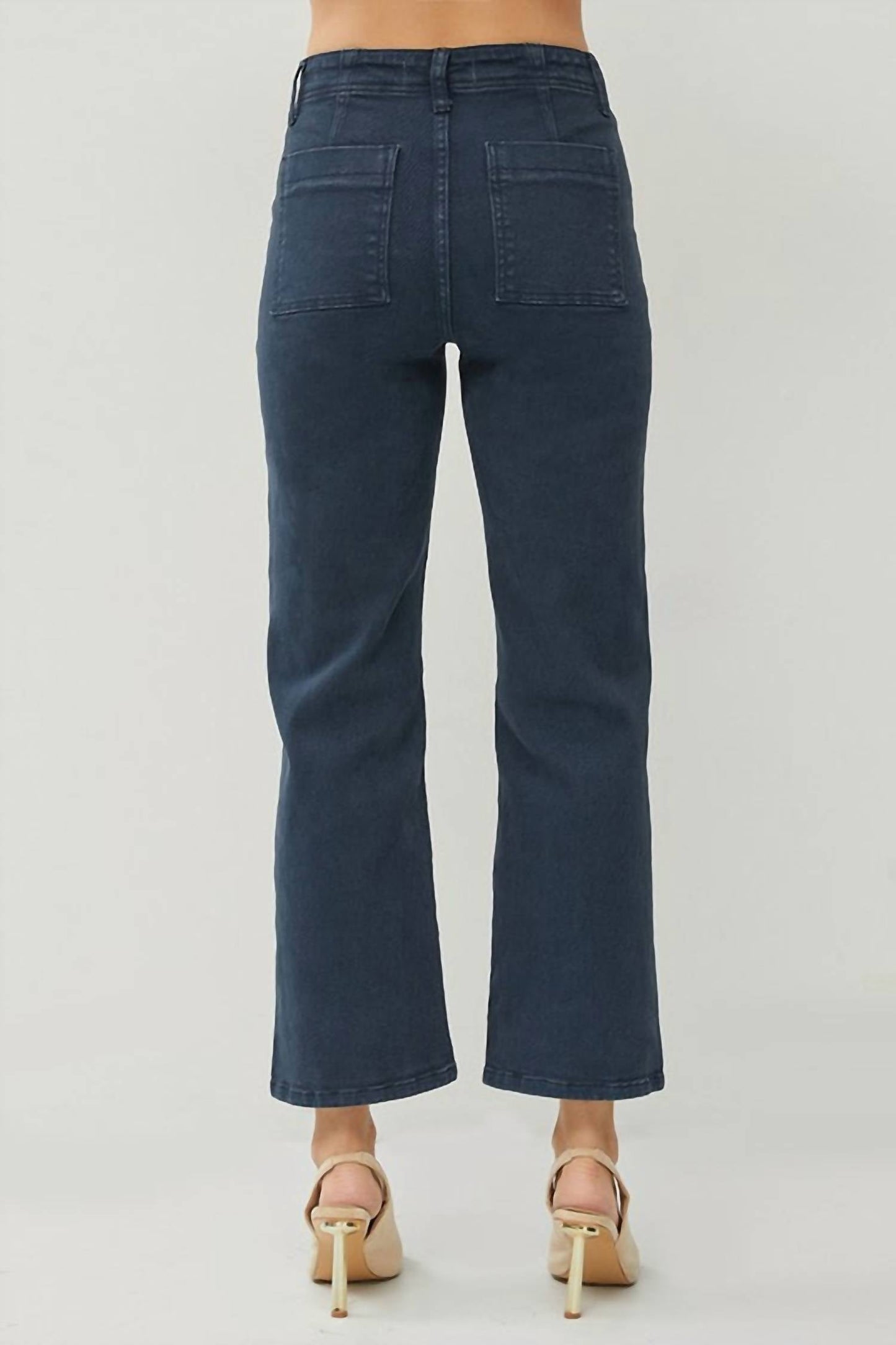 Risen - Blueberry Ankle Flare Jean