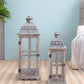 Wooden Candle Lantern Decorative Set for Indoor and Outdoor Use