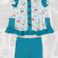 Laree + Co. - Girls Griffin Butterflies Bamboo Short Sleeve Tunic Legging Set