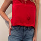 Bobi - Removable Neck Tie V Neck Tank