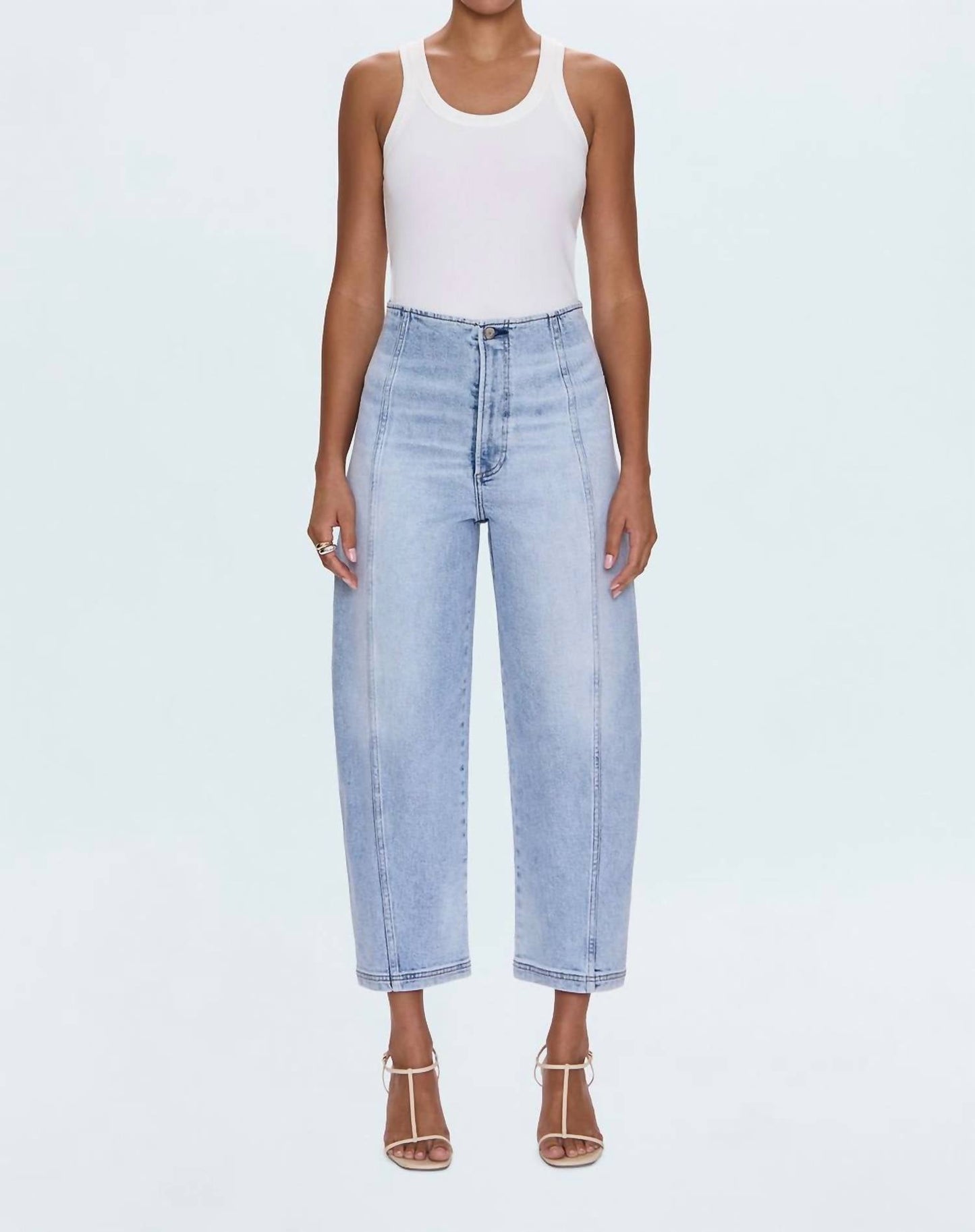 पिस्टोला - ब्लेयर हाई राइज़ सीम्ड बैरल जीन