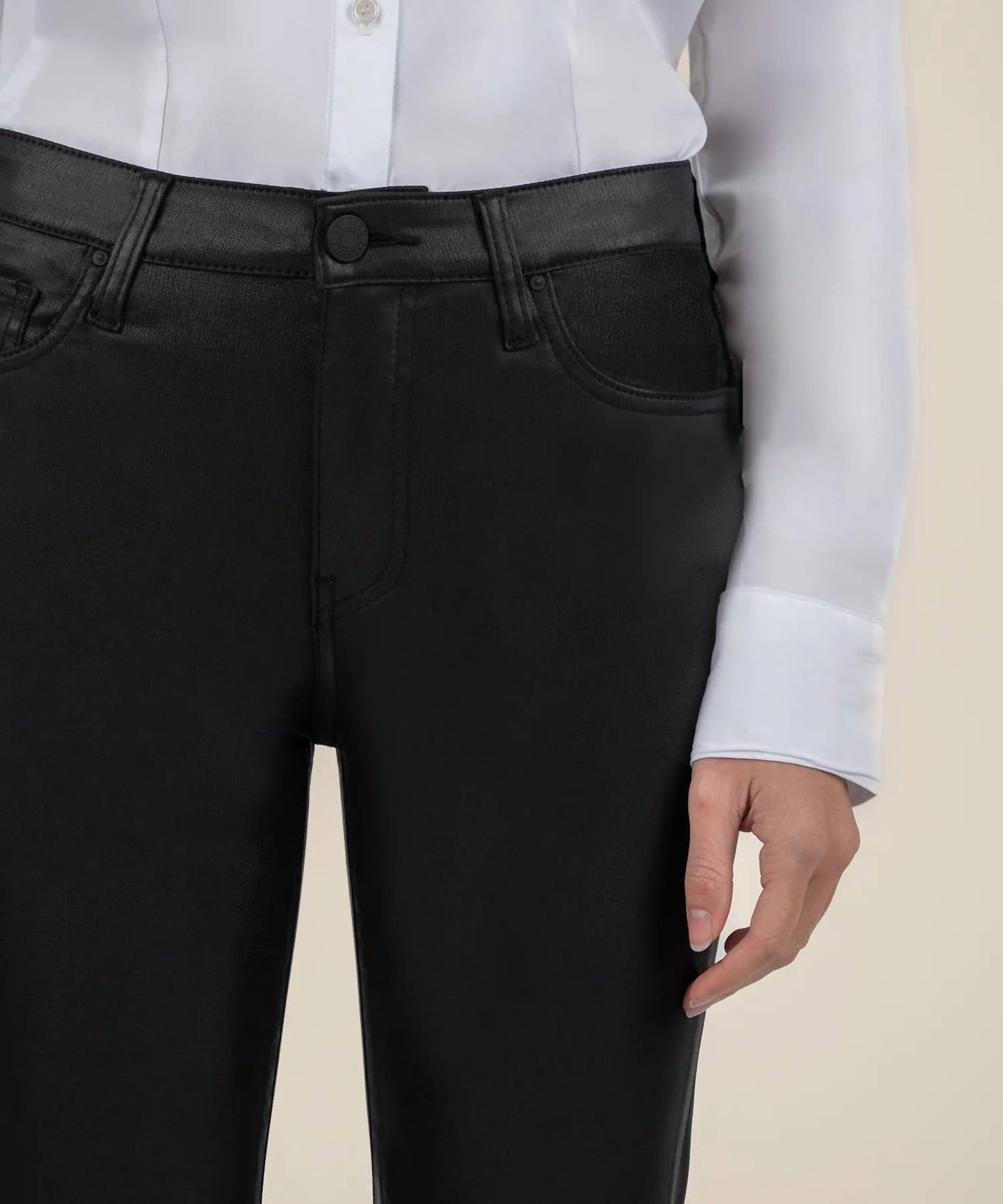 Kut From The Kloth - Kelsey Coated High Rise Ankle Flare