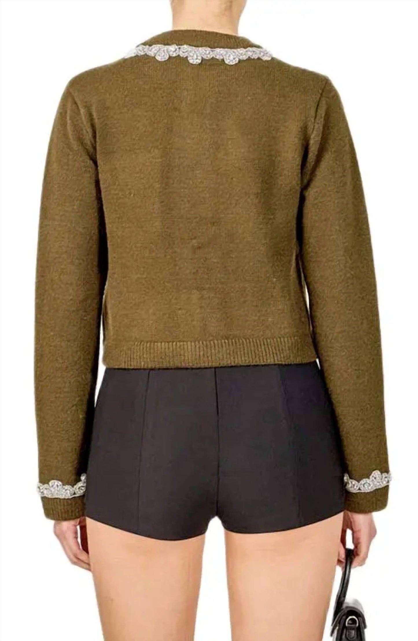 2.7 August Apparel - Jewel Embellished Cardigan