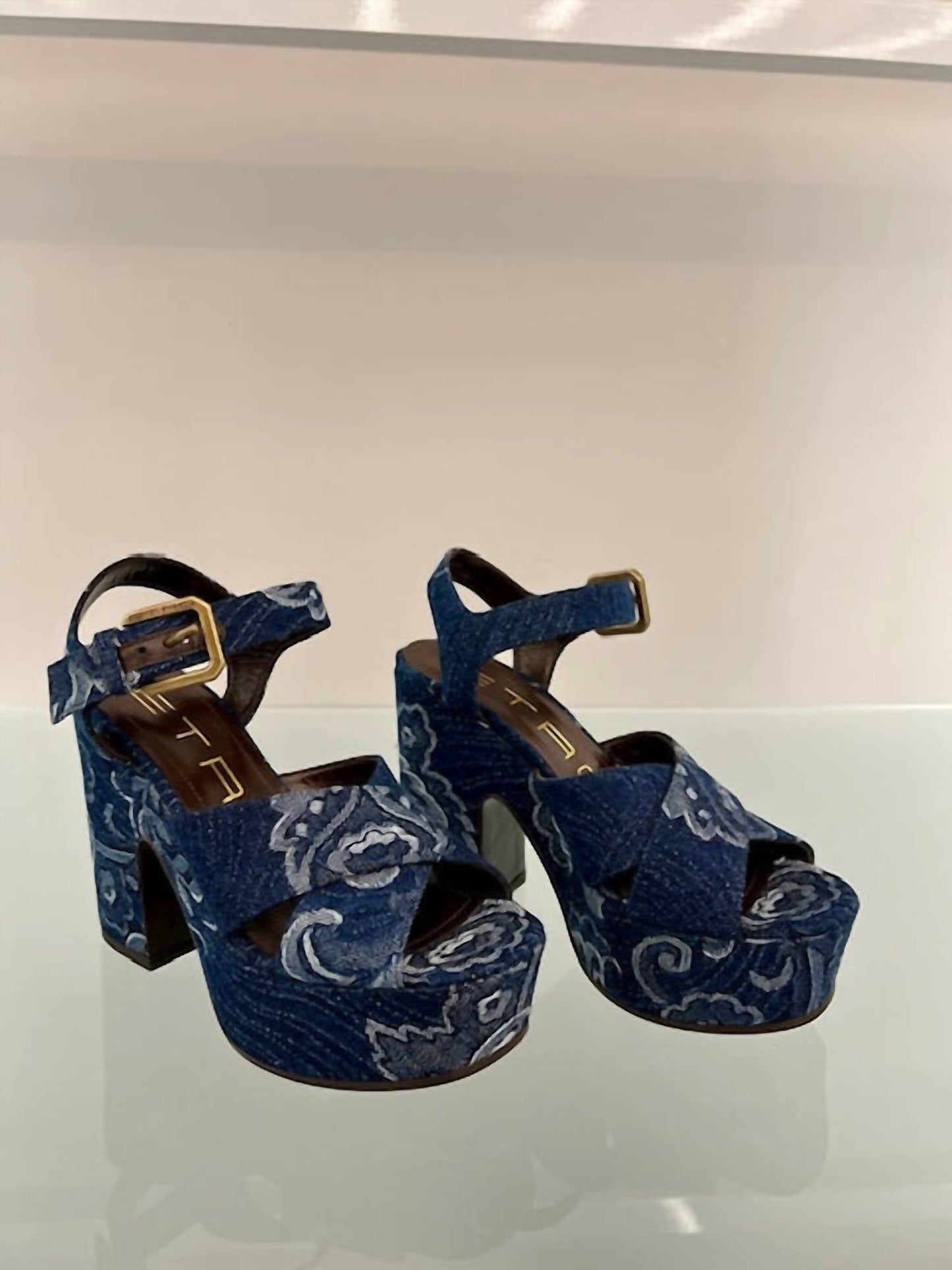 Etro - Platform Jacquard Sandal