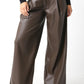 Olivaceous - Me Espresso Faux Leather Pant