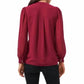 1.State - Pintuck Yoke Button-up Blouse