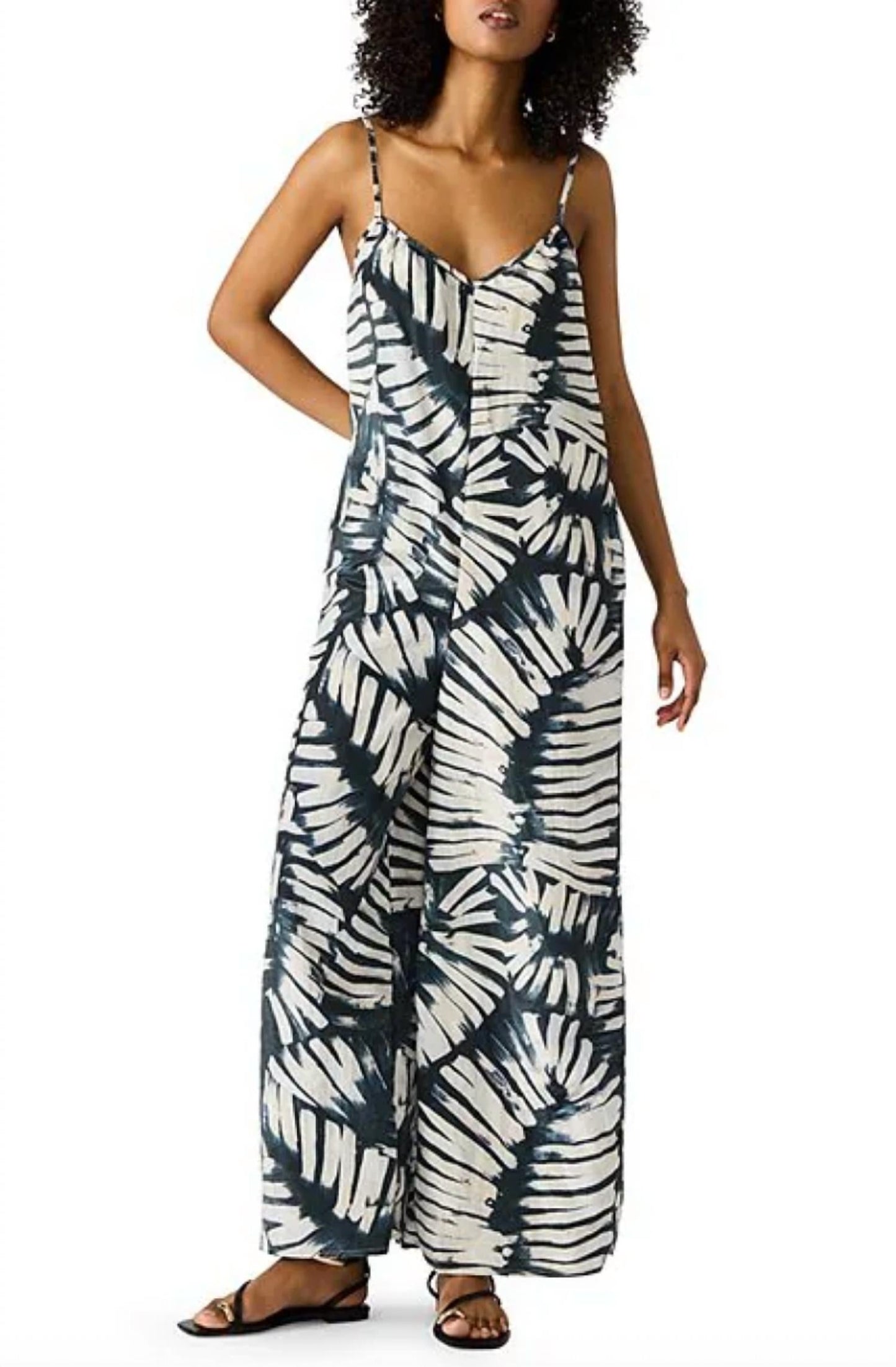 Steve Madden - Desdemona Printed Sleeveless Jumpsuit