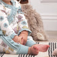Tesa Babe - Baby Girl Mother Nature Zippered Long Sleeve Romper