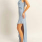 Trendsi - Hyfve Chiffon Ruffle Trim Midi Dress