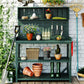 TOPMAX 65" Large Wooden Farmhouse Rustic Outdoor Potting Bench Table