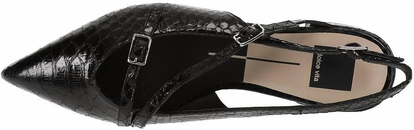 Dolce Vita - Women's Pamla Strappy Pointed Toe Buckle Ballet Flats