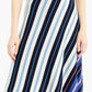 J.Crew - Diagonal Stripe Merino Wool Midi A Line Skirt