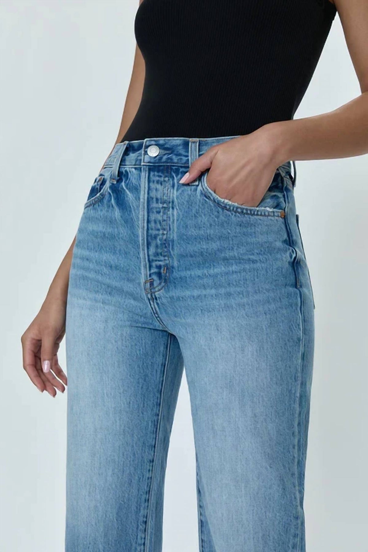 Pistola - Cassie Super High Rise Straight Leg Jeans