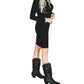 2Flyco - Long Sleeve Aztec Back Zip Dress