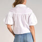 Elan - Bubble Sleeve Button Up