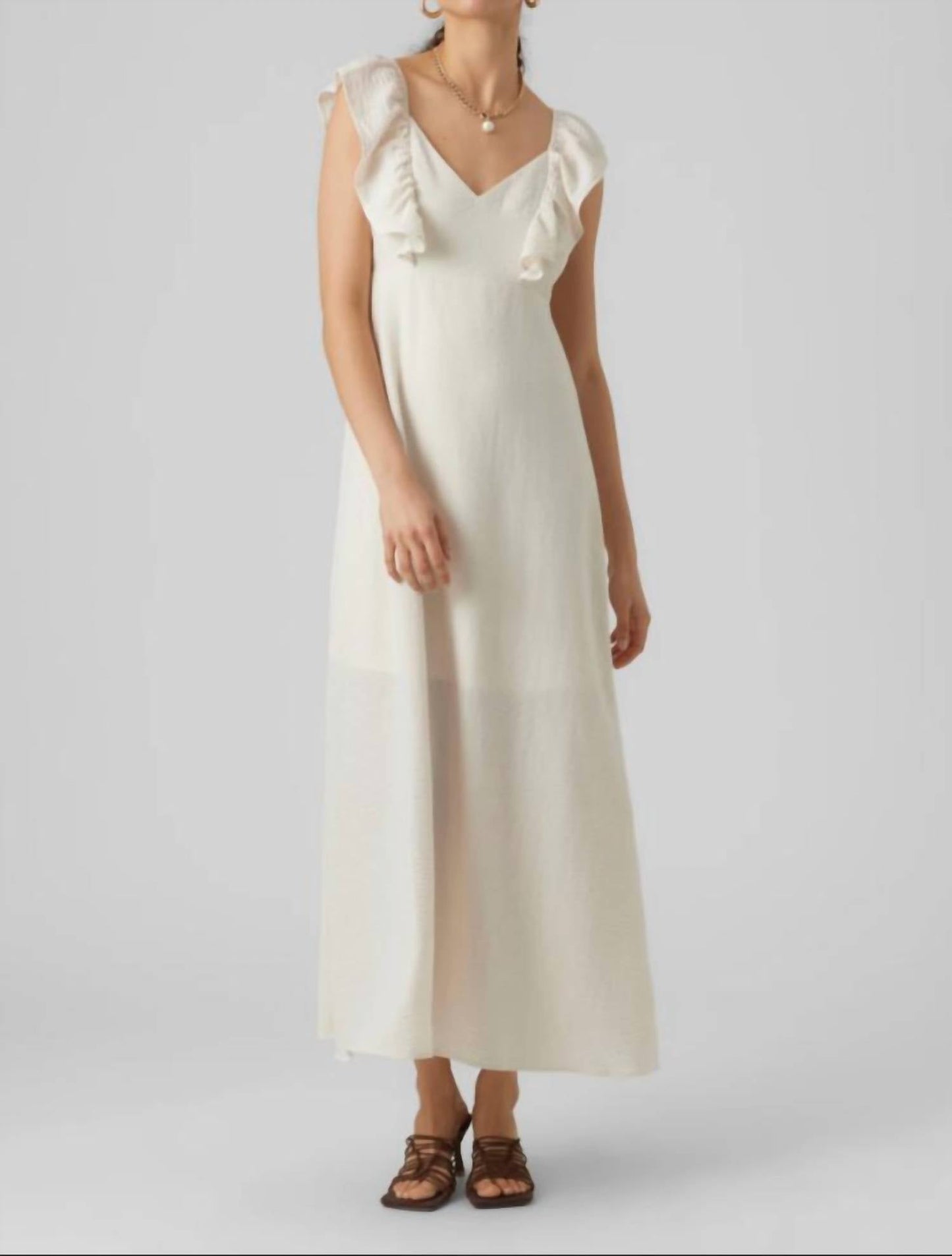 Vero Moda - Women's Chris Flounce Sleeve Dress
