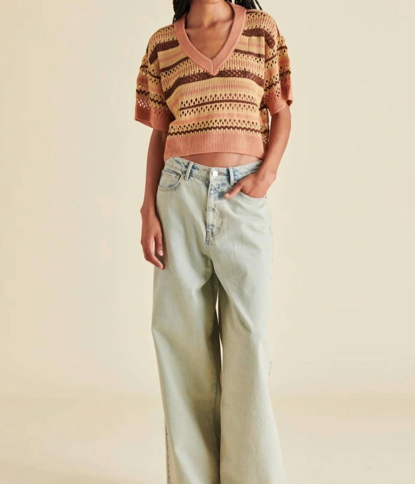 Steve Madden - Noreen Short Sleeve Sweater