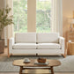 Modern 3-Seater Sofa With Solid Wood Legs