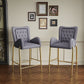 Fabric Counter Height Bar Stools (Set of 2)