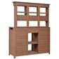 Topmax 65.7'' Tall Garden Potting Bench Table with Hutch