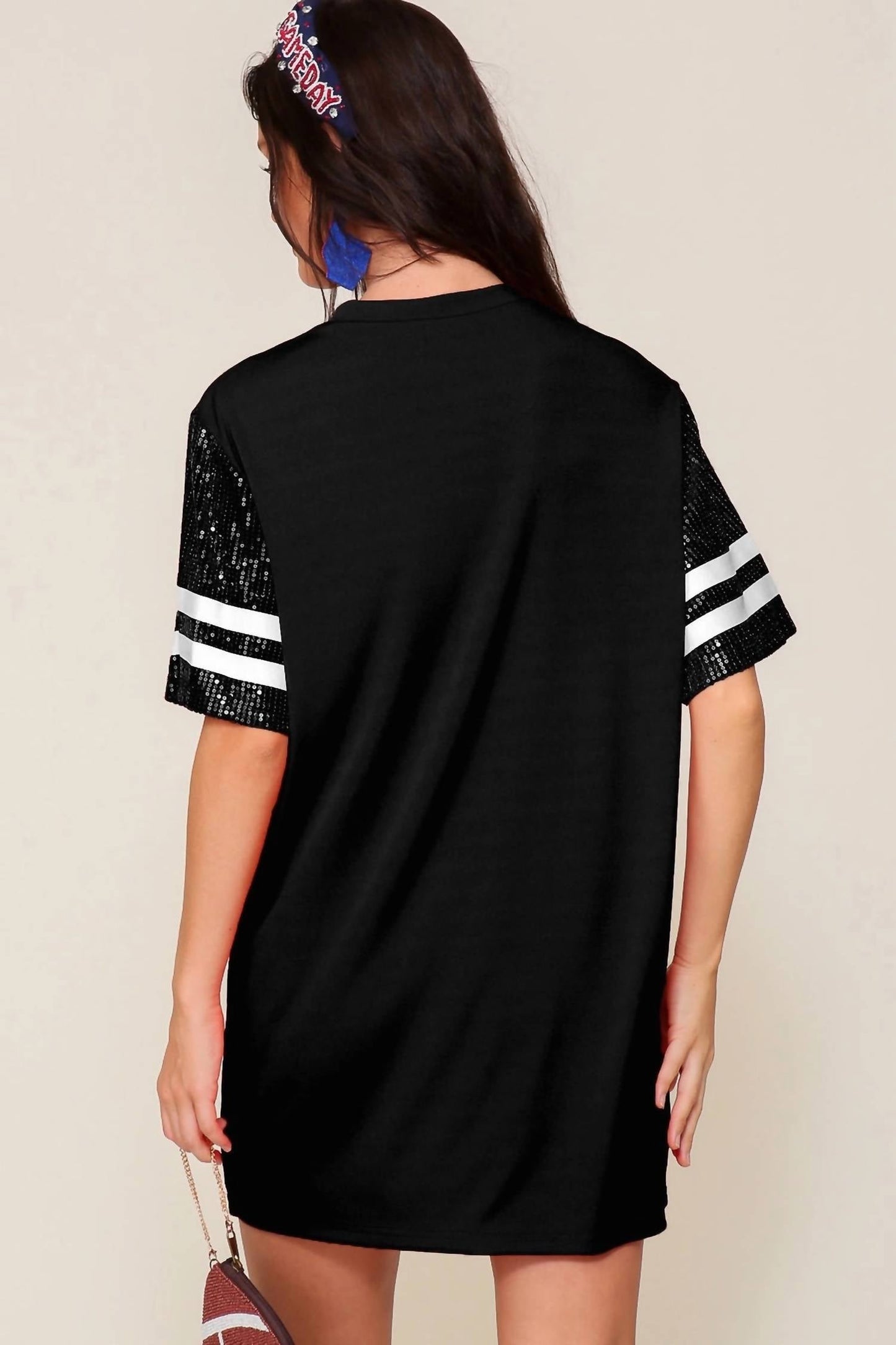 42पॉप्स - सेक्विन गेम डे ओवरसाइज़्ड टॉप