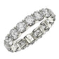 Round Cut Lab Grown Diamond Eternity Ring in 14k White Gold (4 cttw FG/VS2)