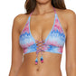 Becca - Joshua Tree Halter Top And Shirred American Bikini Bottom Set