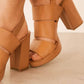 Naturalizer - Women's Leather Block Heel Platform Sandals