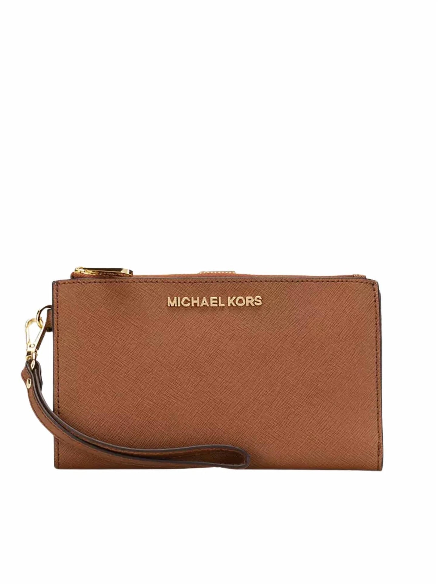 Michael Kors - Women's Jet Set Travel large Double Zip Wristlet Wallet Saffiano Leather