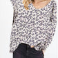 Bibi - LEOPARD PRINT KNIT TOP