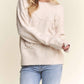 Adora - Floral Applique Soft Sweater
