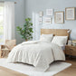 King/Cal King Embroidered Medallion Faux Fur Ultra Plush Comforter Mini Set